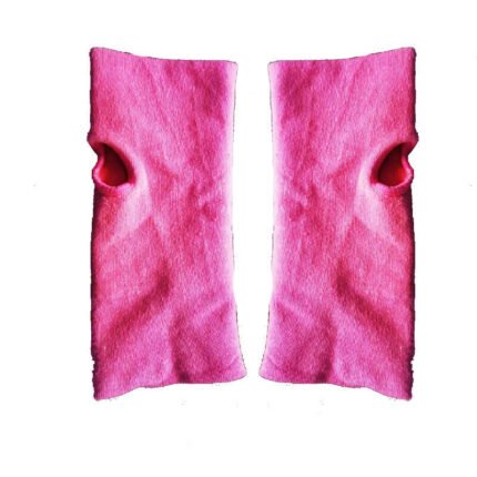 1 Pair Women Cotton Fingerless Arm Winter Gloves Hand Long Warmer Mittens - Hot Pink - APP-59364