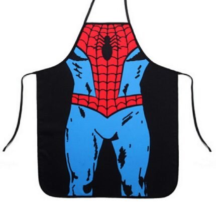Funny Cooking Kitchen Apron Novelty Dinner Party Aprons - Spiderman - HOM-34116